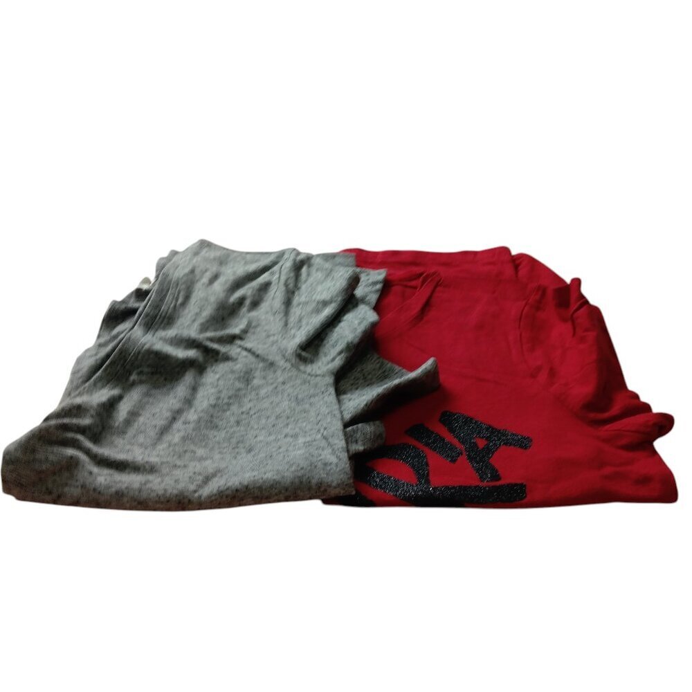 Victoria's Secret Size XS T-Shirts Pullover Casual Lot Of 2 Red Gray Everyday